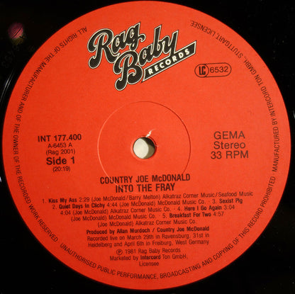 Country Joe McDonald : Into The Fray (2xLP, Gat)