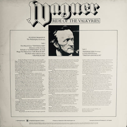 Richard Wagner / Eugene Ormandy, The Philadelphia Orchestra : Ride Of The Valkyries (LP, Album)