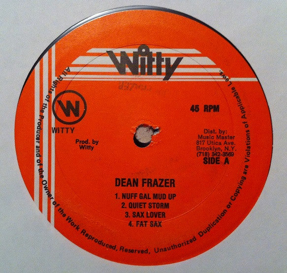 Dean Fraser : Dance Hall Sax (LP, Album)