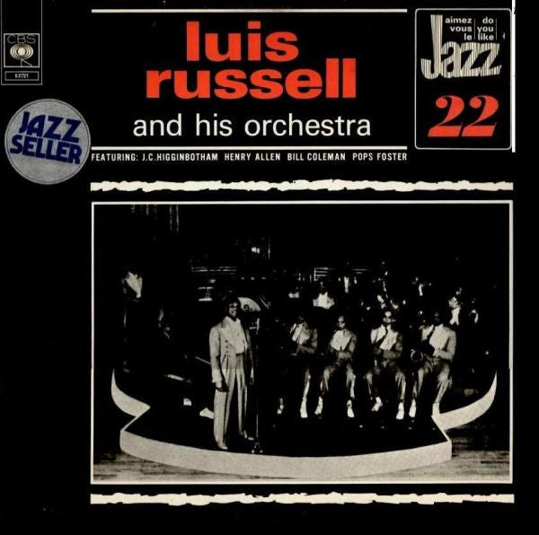 Luis Russell And His Orchestra Featuring J.C. Higginbotham / Henry "Red" Allen / Bill Coleman (2) / Pops Foster :  Luis Russell And His Orchestra Featuring J.C. Higginbotham / Henry Allen / Bill Coleman / Pops Foster  (LP, Comp)