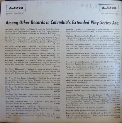 Mary Martin, Ezio Pinza : Hits From South Pacific Vol. 1 (7", EP)