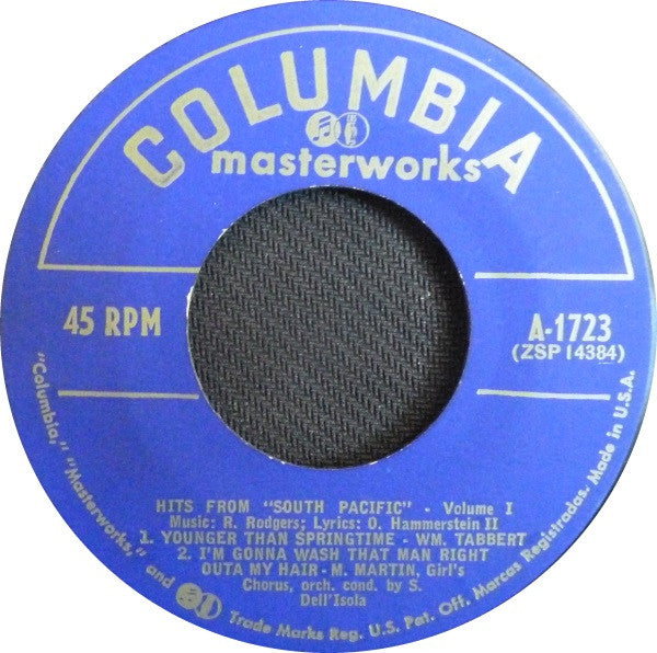 Mary Martin, Ezio Pinza : Hits From South Pacific Vol. 1 (7", EP)