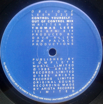 Thomas Leer : Heartbeat (12" Remix Version) (12")