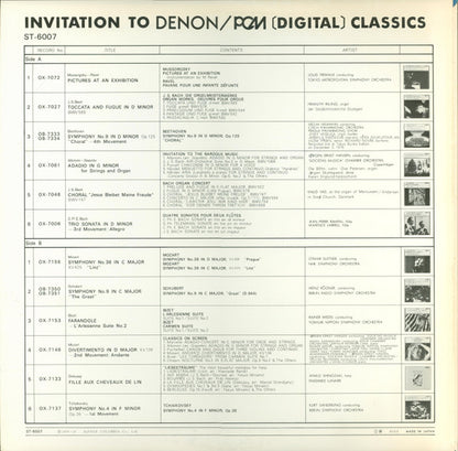 Various : Invitation To Denon / PCM Digital Classics (LP, Smplr)