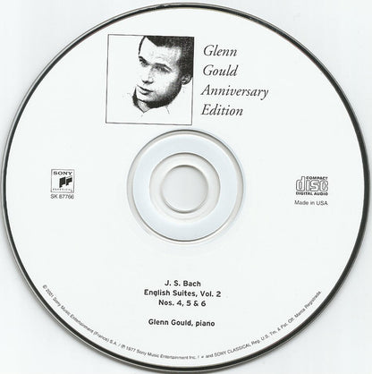 Johann Sebastian Bach, Glenn Gould : English Suites, Volume 2,  No.4 In F Major, No.5 In E Minor, No.6 In D Minor (CD, RE, Dig)