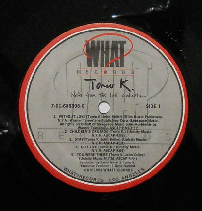Tonio K. : Notes From The Lost Civilization (LP, Album)