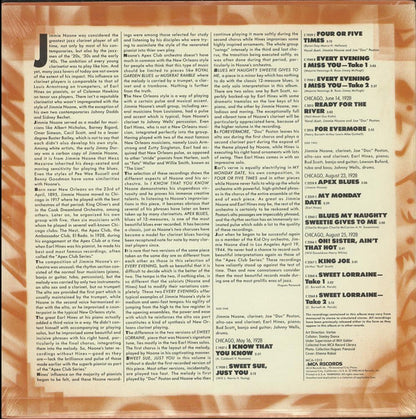 Jimmie Noone, Earl Hines : 1 - "At The Apex Club" 1928 (LP, Comp, RE)