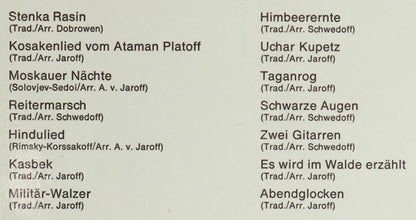 Don Kosaken Chor Serge Jaroff : An Den Ufern Des Don (28 Beliebte Russische Volksweisen) (LP)