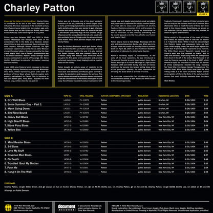 Charley Patton : Complete Recorded Works In Chronological Order Volume 4 (LP, Comp, Ltd, Yel)