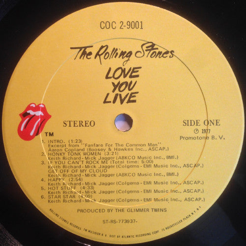 The Rolling Stones : Love You Live (2xLP, Album, Gol)