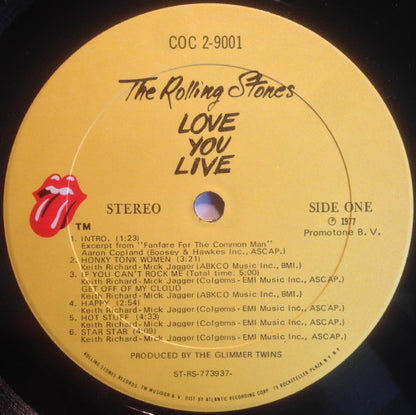The Rolling Stones : Love You Live (2xLP, Album, Gol)