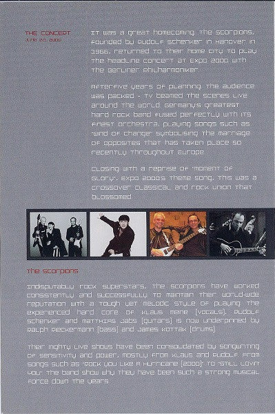 Scorpions & Berliner Philharmoniker : Moment Of Glory - Live (DVD-V, NTSC)