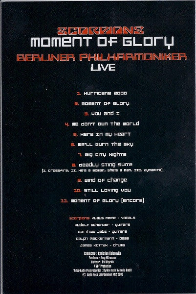 Scorpions & Berliner Philharmoniker : Moment Of Glory - Live (DVD-V, NTSC)