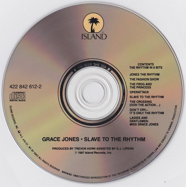 Grace Jones : Slave To The Rhythm (CD, Album, RE)