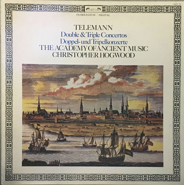 Georg Philipp Telemann - The Academy Of Ancient Music, Christopher Hogwood : Double & Triple Concertos (LP, Album)