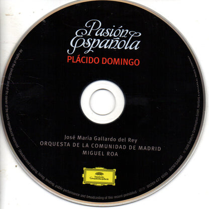 Placido Domingo, Orquesta De La Comunidad De Madrid, Miguel Roa : Pasión Española (CD, Album)