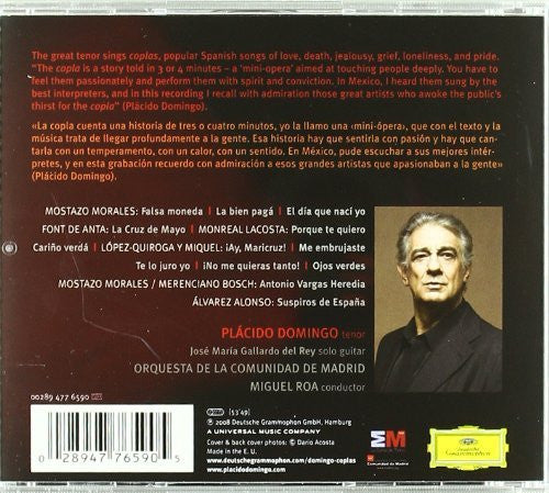 Placido Domingo, Orquesta De La Comunidad De Madrid, Miguel Roa : Pasión Española (CD, Album)