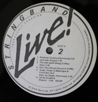 Stringband : Live! (LP, Album)