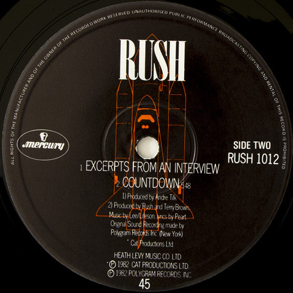 Rush : Countdown (12", Single)