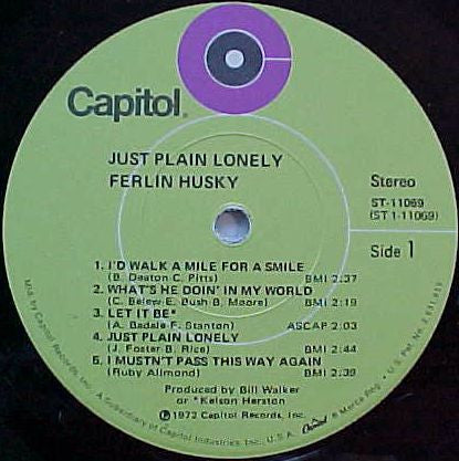 Ferlin Husky : Just Plain Lonely (LP, Album, Gre)