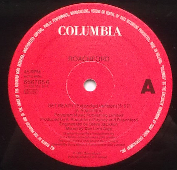 Roachford : Get Ready (Extended Version) (12", Maxi)