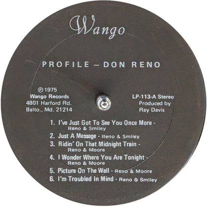 Don Reno : Profile (LP, Comp)
