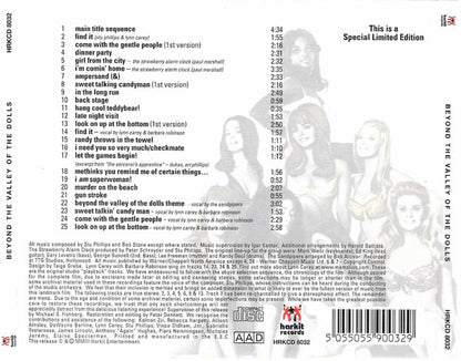 Stu Phillips : Beyond The Valley Of The Dolls - The Original Soundtrack (CD, Album, Ltd, RE)
