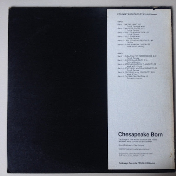 Tom Wisner and Mark* with Teresa Whitaker, Marty Dutcher and Bill Caldwell : Chesapeake Born (LP)
