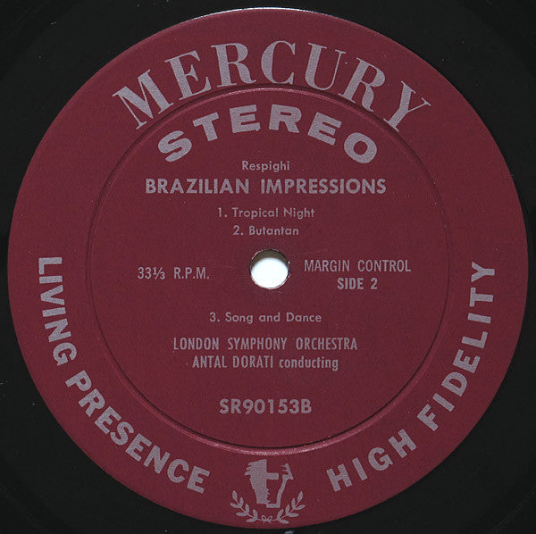 Ottorino Respighi, The London Symphony Orchestra, Antal Dorati : The Birds / Brazilian Impressions (LP)