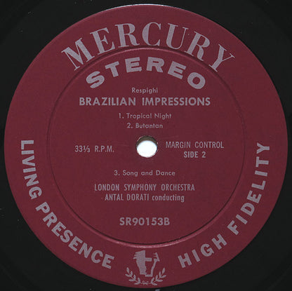 Ottorino Respighi, The London Symphony Orchestra, Antal Dorati : The Birds / Brazilian Impressions (LP)