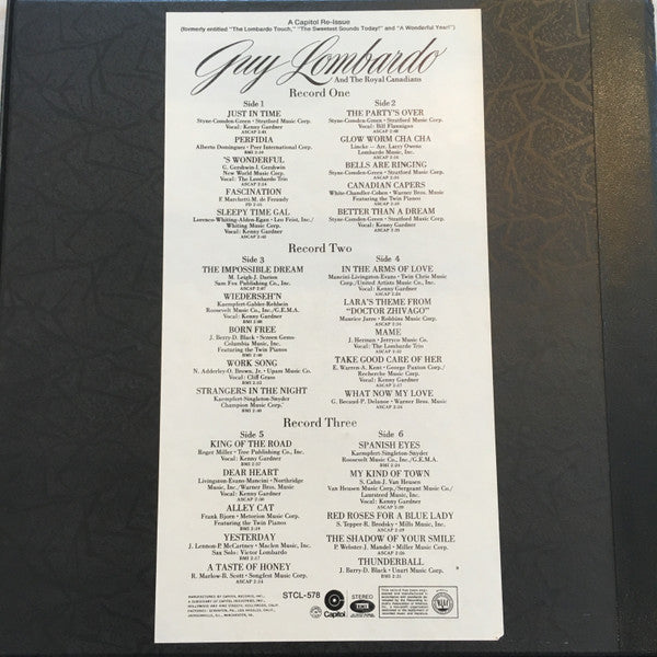 Guy Lombardo And His Royal Canadians : Guy Lombardo (3xLP, Comp + Box)