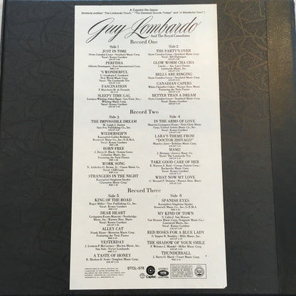 Guy Lombardo And His Royal Canadians : Guy Lombardo (3xLP, Comp + Box)