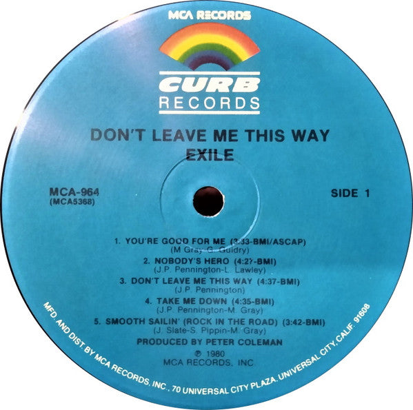 Exile (7) : Don't Leave Me This Way (LP, RE)