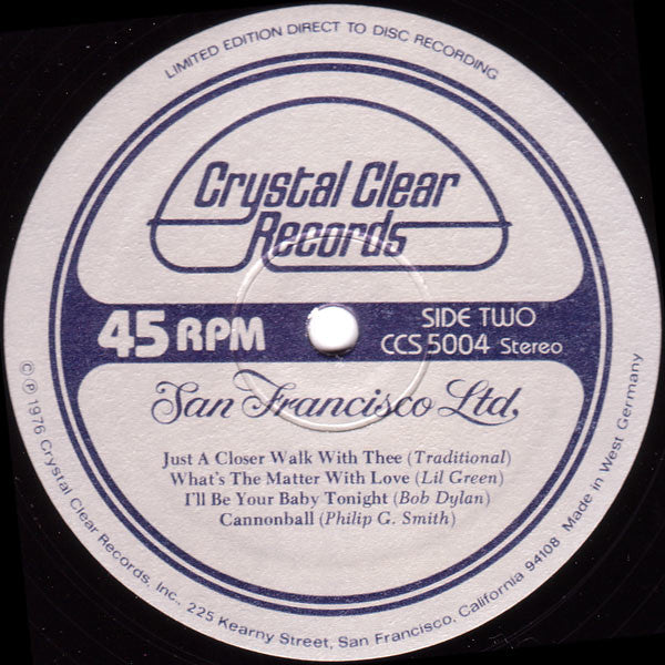 San Francisco Ltd. : San Francisco Ltd. (12", EP, Ltd, Dir)