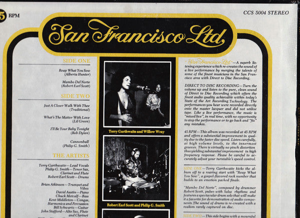 San Francisco Ltd. : San Francisco Ltd. (12", EP, Ltd, Dir)