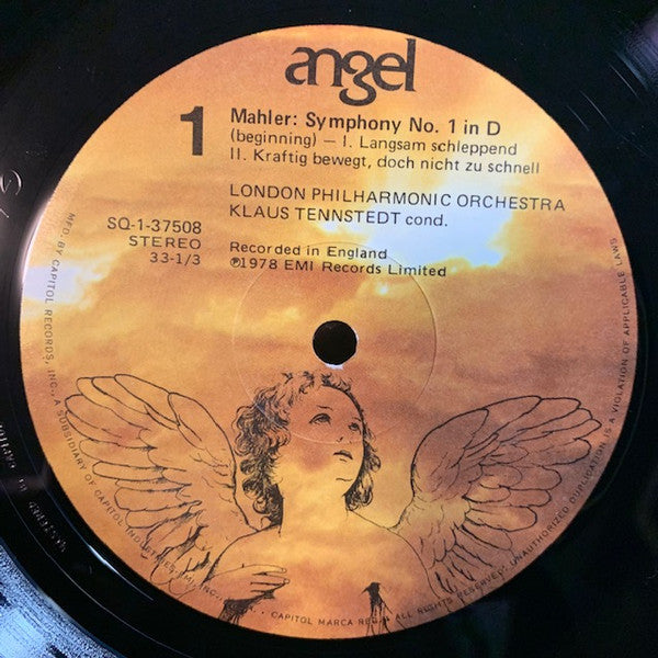Gustav Mahler, Klaus Tennstedt, The London Philharmonic Orchestra : Mahler Symphony No. 1 (LP, Quad)