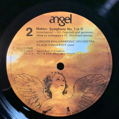 Gustav Mahler, Klaus Tennstedt, The London Philharmonic Orchestra : Mahler Symphony No. 1 (LP, Quad)