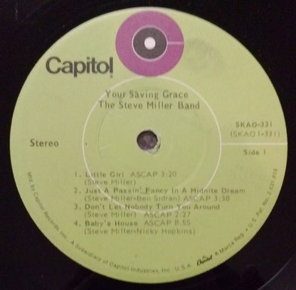 Steve Miller Band : Your Saving Grace (LP, Album, Win)