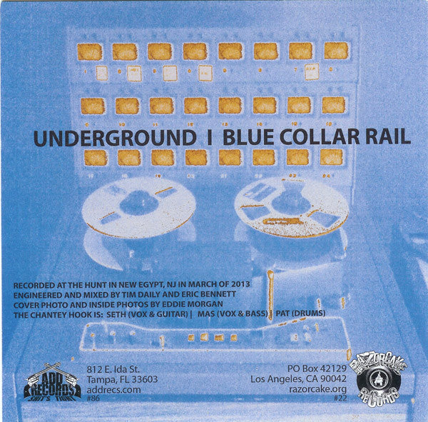The Chantey Hook : Underground (7", Ora)