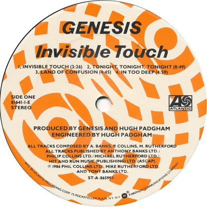 Genesis : Invisible Touch (LP, Album, SRC)
