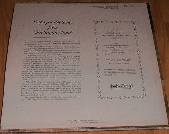 Living Voices : Sing Music From The Motion Picture The Singing Nun (LP, Album)