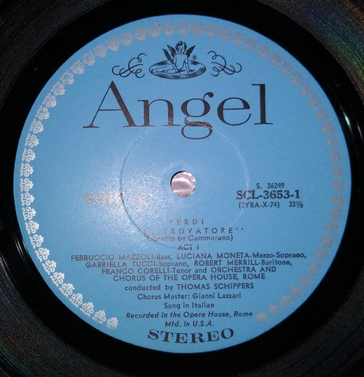 Giuseppe Verdi, Franco Corelli, Gabriella Tucci, Giulietta Simionato, Robert Merrill, Coro Del Teatro Dell'Opera Di Roma And Orchestra Del Teatro Dell'Opera Di Roma, Thomas Schippers : Il Trovatore (3xLP, Album + Box)