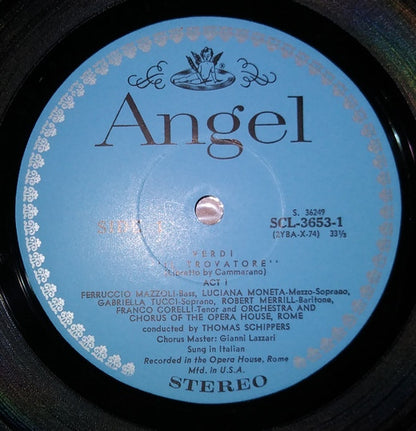 Giuseppe Verdi, Franco Corelli, Gabriella Tucci, Giulietta Simionato, Robert Merrill, Coro Del Teatro Dell'Opera Di Roma And Orchestra Del Teatro Dell'Opera Di Roma, Thomas Schippers : Il Trovatore (3xLP, Album + Box)