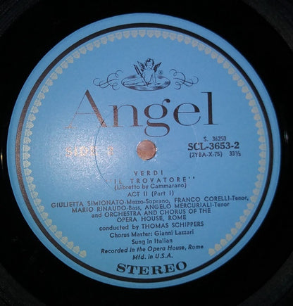 Giuseppe Verdi, Franco Corelli, Gabriella Tucci, Giulietta Simionato, Robert Merrill, Coro Del Teatro Dell'Opera Di Roma And Orchestra Del Teatro Dell'Opera Di Roma, Thomas Schippers : Il Trovatore (3xLP, Album + Box)