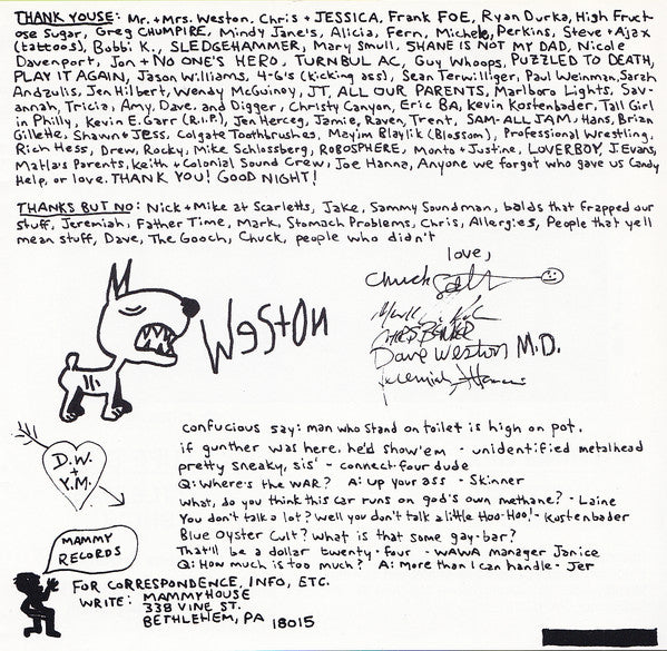 Weston : Thursdaytown 1981... (7")