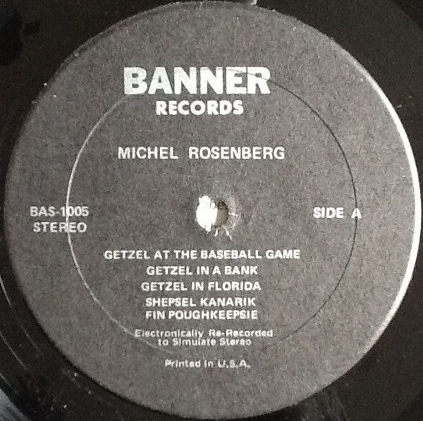 Michel Rosenberg : Getzel At The Game And Other Beloved Getzel Stories (LP)