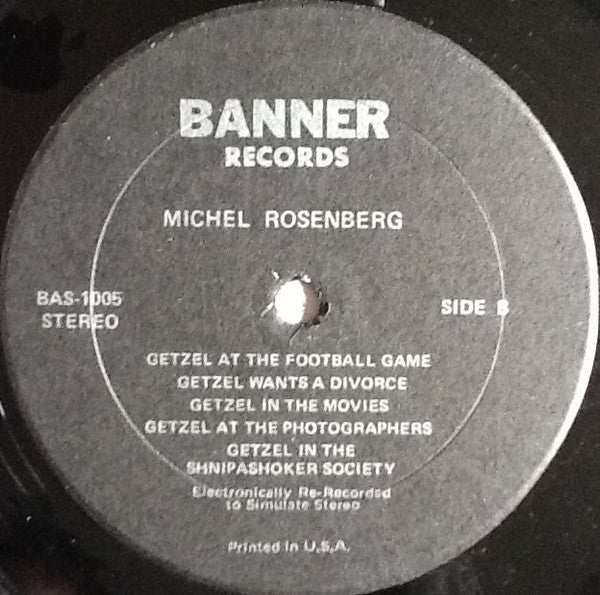Michel Rosenberg : Getzel At The Game And Other Beloved Getzel Stories (LP)