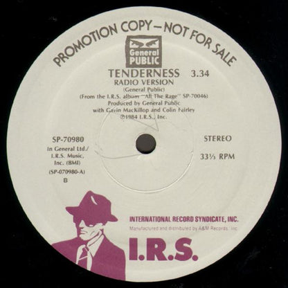 General Public : Tenderness (12", Single, Promo)