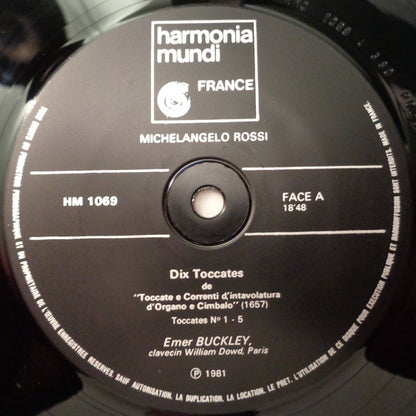 Michelangelo Rossi, Emer Buckley : Toccates (LP)