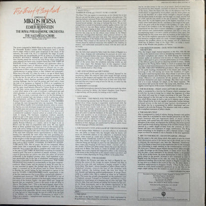 Miklós Rózsa, Elmer Bernstein, The Royal Philharmonic Orchestra, The Saltarello Choir : The Thief Of Bagdad (LP, Album, RE)